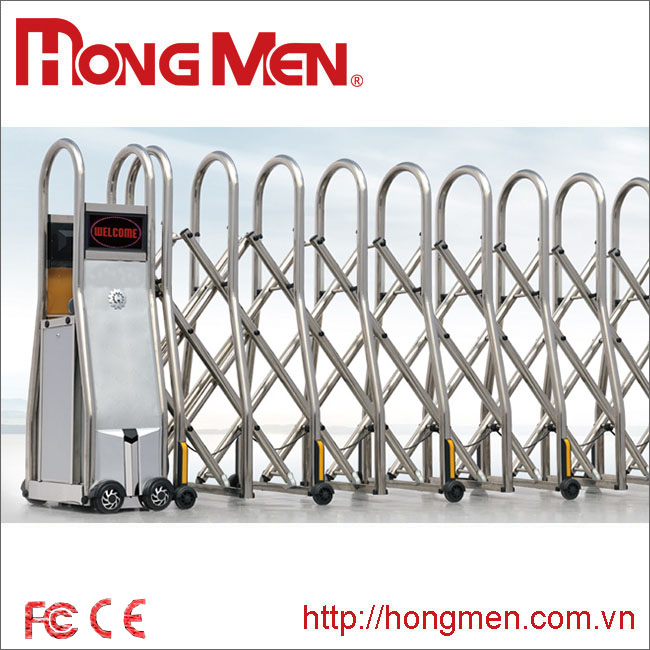 Cửa cổng xếp Inox tự động - Hong Men - Công Ty TNHH Hồng Môn